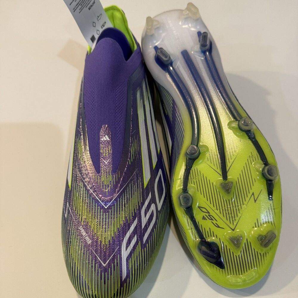 Adidas F50 Elite Laceless FG Soccer Cleats Purple Mens Size 9.5 JH7628 - Picture 7 of 11